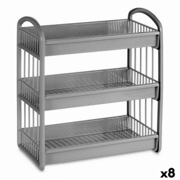 Kinvara Plaukti Pelēks Plastmasa 36 x 20,5 x 39,5 cm (8 gb.)
