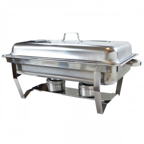 Herzberg Cooking Herzberg HG-8022-3: Stainless Steel Chafing Dish - 3 Pieces 1/3rd Food Pan image 3
