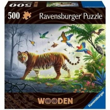 Puzle un domino komplekts Ravensburger Jungle Tiger 00017514 500 Daudzums