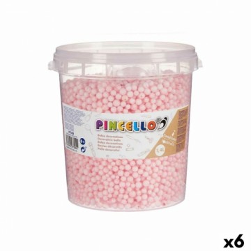 Pincello Ремесленный материал шары Розовый полистирол (6 штук)