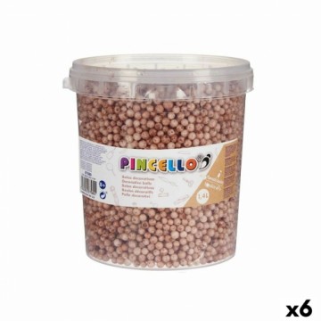 Pincello Ремесленный материал шары Коричневый полистирол (6 штук)