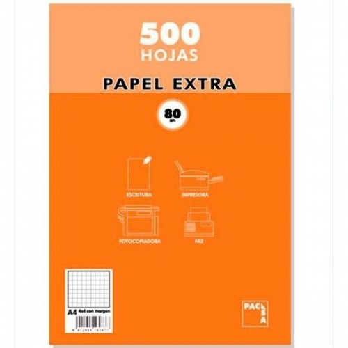 Papīra drukāšanai Pacsa 500 Loksnes Balts A4 image 1