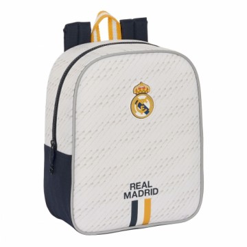 Школьный рюкзак Real Madrid C.F. Белый 22 x 27 x 10 cm