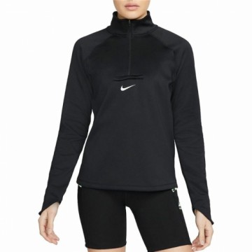 Футболка с длинным рукавом Nike Dri-FIT Element Running Чёрный Женщина