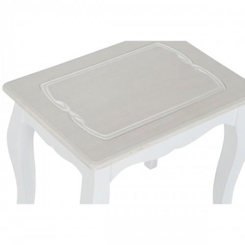 Набор из трех столиков DKD Home Decor Белый Светло-коричневый Деревянный MDF 53 x 35 x 47 cm image 3