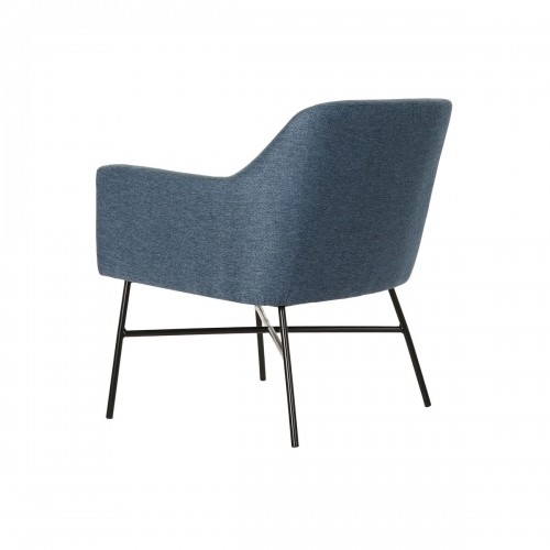 atzveltnes krēsls DKD Home Decor Zils Melns Metāls 66 x 62 x 75 cm image 2