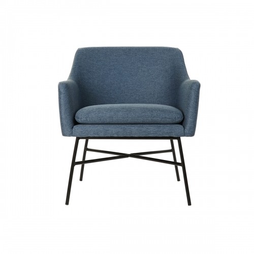 atzveltnes krēsls DKD Home Decor Zils Melns Metāls 66 x 62 x 75 cm image 4