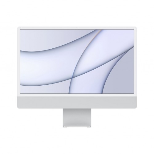 Apple iMac (4.5K Retina, 24", 2021) MGPD3D/A - M1 Chip, 8GB RAM, 512GB SSD, 8-Core GPU, silber image 1