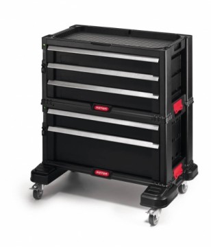 Keter Diy Ящик для инструментов с 5 ящиками на колесах Drawers Tool Chest Set 56,2x28,9x50,2cm