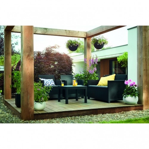 Keter Комплект садовой мебели Elodie 2 Seater Sofa Set со столиком Classic grey image 3