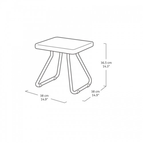 Keter Sauļošanās krēslu Pacific komplekts 2 gab. + galdiņš brūns image 3