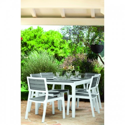 Keter Садовый стол Harmony белый/светло-серый image 4