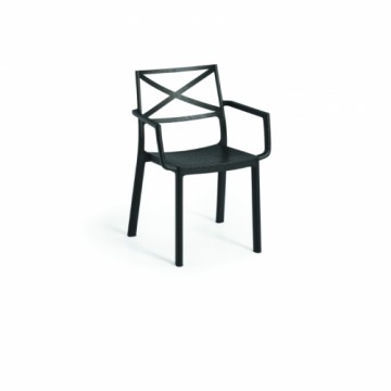 Keter Dārza krēsls Metalix Armrest melna čuguna krāsā