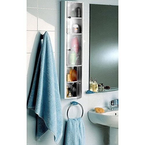 Tatay Vertikālais vannas istabas skapītis balts/glazēts image 3
