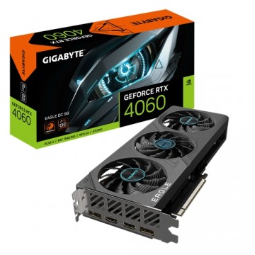 Gigabyte GeForce RTX 4060 EAGLE OC 8G Grafikkarte - 8GB GDDR6X, 2x HDMI, 2x DP