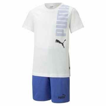 Bērnu Sporta Tērps Puma Logolab Set B  Balts