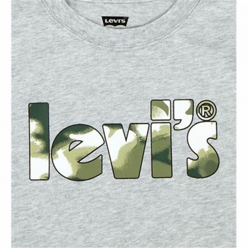 t-krekls Levi's Camo Poster Logo Gray 60731 Pelēks image 2