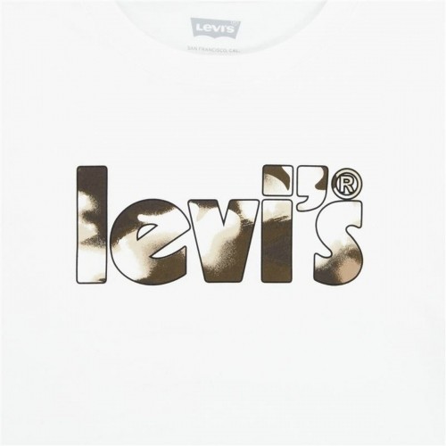 t-krekls Levi's Camo Poster Logo Bright Balts image 2