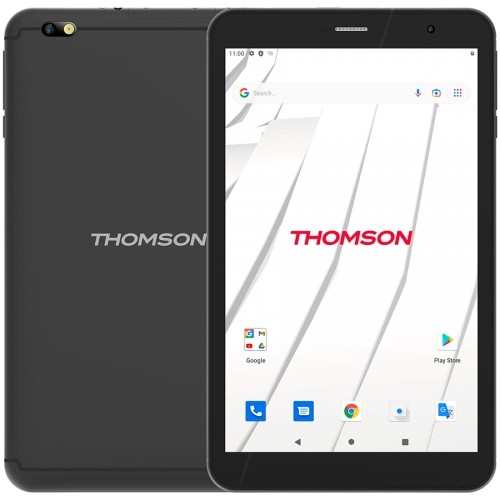 THOMSON TEO8 LTE, 8-inch (1280X800) HD display, Quad Qore SC9832E, 2 GB RAM, 32 GB ROM, 1xNANO SIM, 1xMicroSD, 1xMicroUSB, 2.0MP front camera, 5.0MP rear camera, WiFi AC, 4G LTE, BT 4.0, 4000mAh 3.8V battery, Plastic/Black, Android 13Go Edition image 1