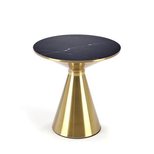 Halmar TRIBECA coffee table, black marble / gold image 3