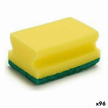Bigbuy Home Mazgāšanas spilventiņš Dzeltens Zaļš Sintētiskā šķiedra 4 x 9 x 6,5 cm (96 gb.)