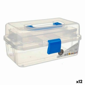 Pincello Универсальная коробка Синий Прозрачный Пластик 27 x 13,5 x 16 cm (12 штук)