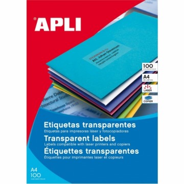 Этикетки для принтера Apli 01224 Прозрачный 20 Листья 70 x 37 mm