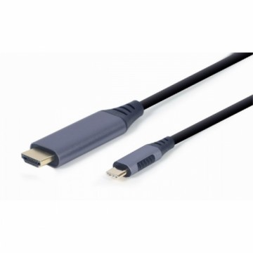 HDMI uz DVI adapteris GEMBIRD CC-USB3C-HDMI-01-6 Melns/Pelēks 1,8 m
