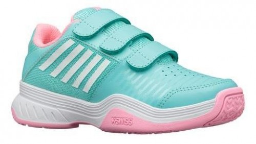 Kids tennis shoes K-SWISS COURT EXP OMNI blue/pink 437 UK12,5/EU31 image 1