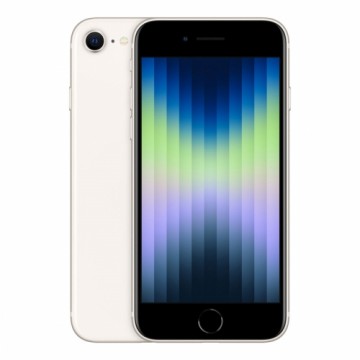 Apple iPhone SE (2022) 64GB Dual-SIM Starlight [11,94cm (4,7") IPS LCD Display, iOS 15, 12MP Kamera]