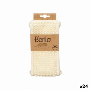 Berilo Мочалка для тела С ручками Белый 20 x 3 x 11 cm (24 штук)