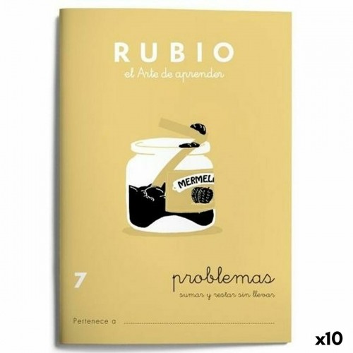 Тетрадь по математике Rubio Nº 7 A5 испанский 20 Листья (10 штук) image 1