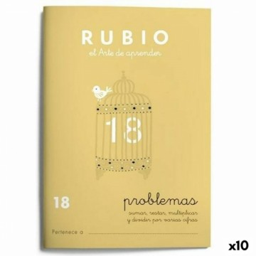 Matemātikas piezīmju grāmatiņa Rubio Nº 18 A5 Spāņu 20 Loksnes (10 gb.)