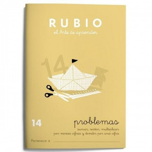 Matemātikas piezīmju grāmatiņa Rubio Nº 14 A5 Spāņu 20 Loksnes (10 gb.) image 2