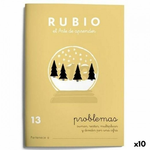 Matemātikas piezīmju grāmatiņa Rubio Nº 13 A5 Spāņu 20 Loksnes (10 gb.) image 1