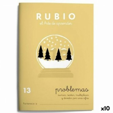 Тетрадь по математике Rubio Nº 13 A5 испанский 20 Листья (10 штук)