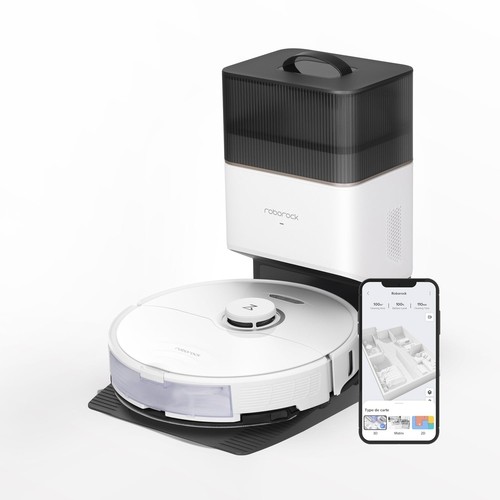 Roborock S8+ Weiß Smarter Saug-Wisch-Roboter mit Absaugstation image 1