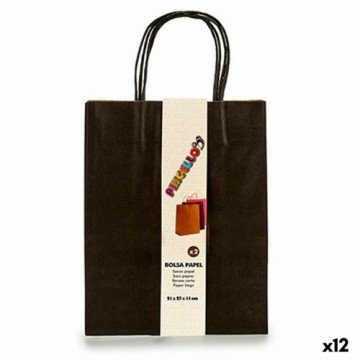 Pincello Набор сумок бумага Чёрный 11 x 36 x 21 cm (12 штук)