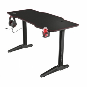 Письменный стол Trust GXT 1175 Imperius XL Гейминг Чёрный Черный/Красный Сталь 140 x 66 cm