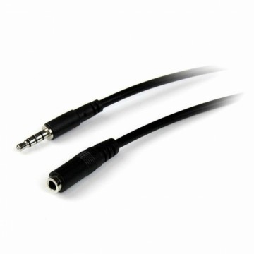 Удлинительный кабель Jack (3,5 мм) Startech MUHSMF1M             Чёрный 1 m