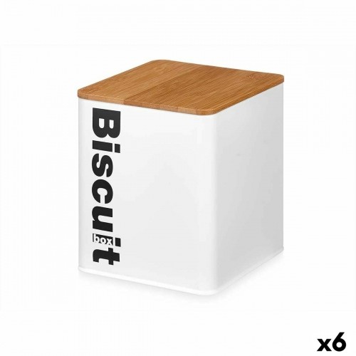 Kinvara Коробка для печенья и булочек Белый Металл 13,7 x 16,5 x 14 cm (6 штук) image 1