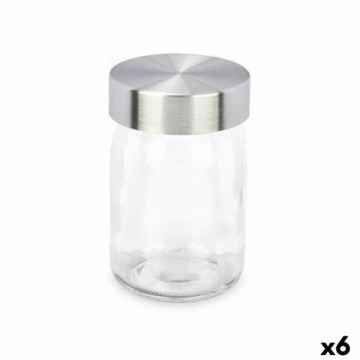 Vivalto Burka Caurspīdīgs Sudrabains Metāls Stikls 230 ml 6,8 x 11 x 6,8 cm (6 gb.)