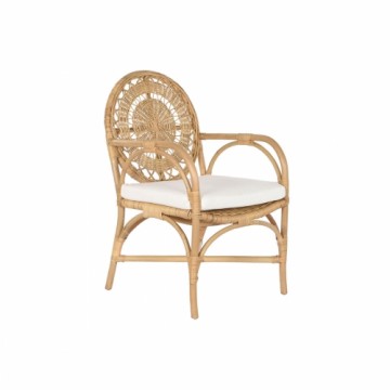 Krēsls DKD Home Decor Balts Dabisks Rotangpalma 55 x 65 x 90 cm