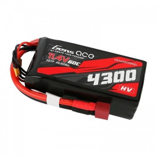 BatteryGens Ace 4300mAh 11.4V 60C 3S1P T-Plug image 4