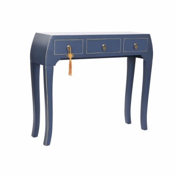 Вспомогательная мебель DKD Home Decor Синий Позолоченный Ель Деревянный MDF 96 x 26 x 80 cm