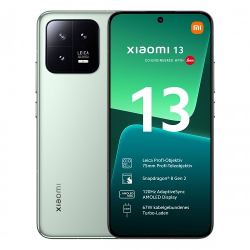 Xiaomi 13 5G 8+256GB Flora Green 16,15cm (6,36") AMOLED Display, Android 13, 50MP Triple-Kamera image 1