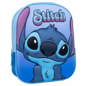Школьный рюкзак 3D Stitch Синий 25 x 31 x 10 cm