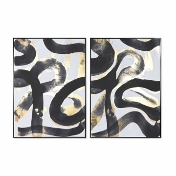 Glezna Home ESPRIT Abstrakts Moderns 103 x 4,5 x 143 cm (2 gb.)