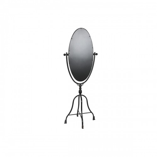 Brīvi stāvošs spogulis DKD Home Decor Melns Metāls Stikls 61 x 62 x 174 cm image 2