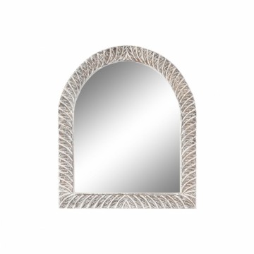 Sienas spogulis Home ESPRIT Balts Brūns Mango koks Kails Gravējums 75 x 4 x 90 cm